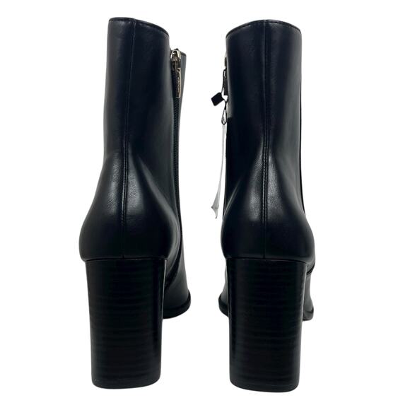 Mango Pointed Toe Block Heel Ankle Boots Black Size 37/ 6.5 - Picture 9 of 12